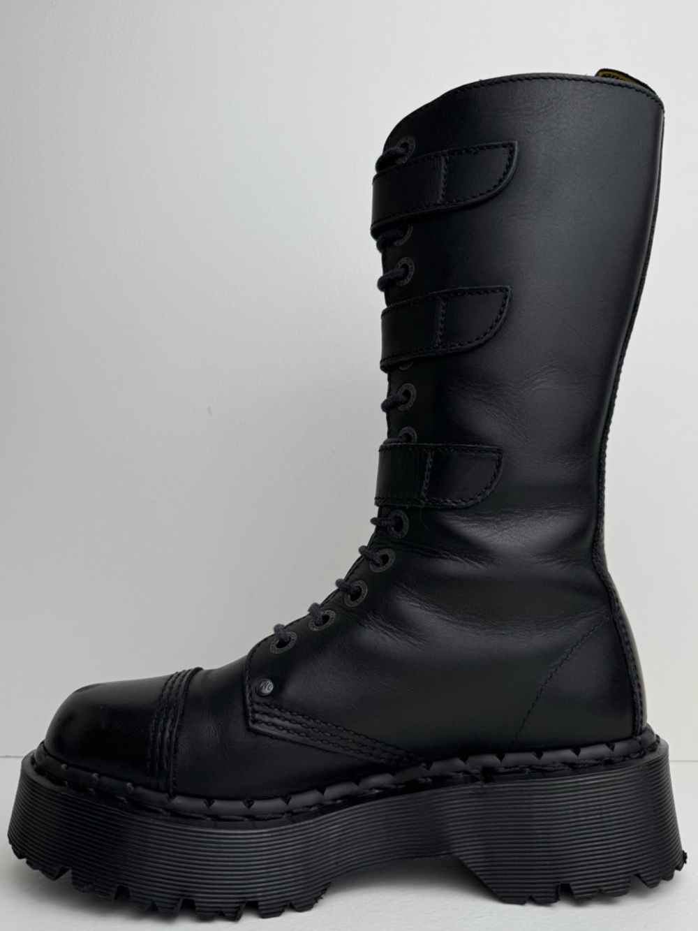 Vintage Dr. Martens 3A26 Holy Grail England Black Envy Platform Boots UK 4 - Picture 5 of 16